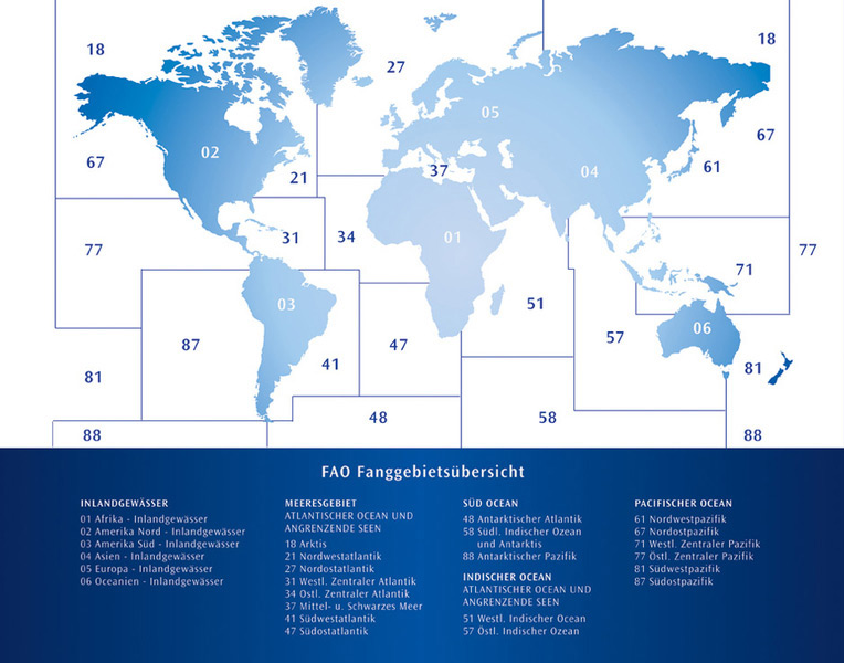 Χάρτης Αλιευτικής Ζώνης FAO